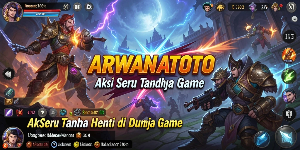 Tampilan gameplay seru ARWANATOTO dengan aksi tanpa henti.