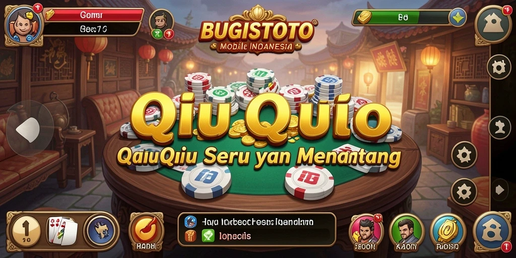 Gameplay seru BUGISTOTO dengan kartu QiuQiu yang menarik.