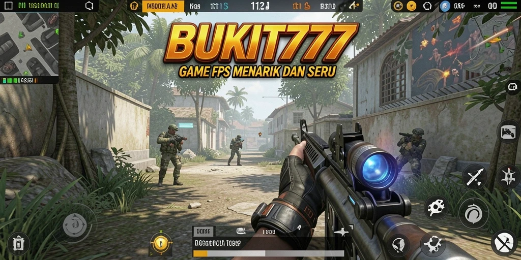 Gameplay mendebarkan dalam BUKIT777 dengan aksi FPS yang seru.