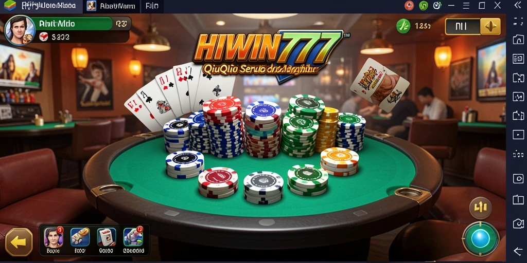 Tampilan gameplay HIWIN777 yang menegangkan dalam permainan QiuQiu.