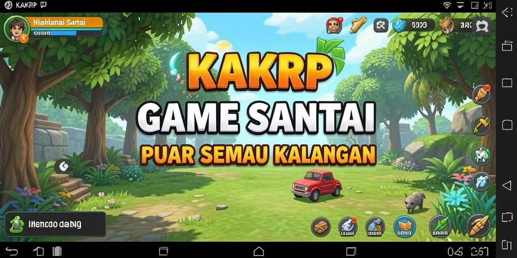 Tampilan gameplay KAKRP yang menarik dan penuh warna.