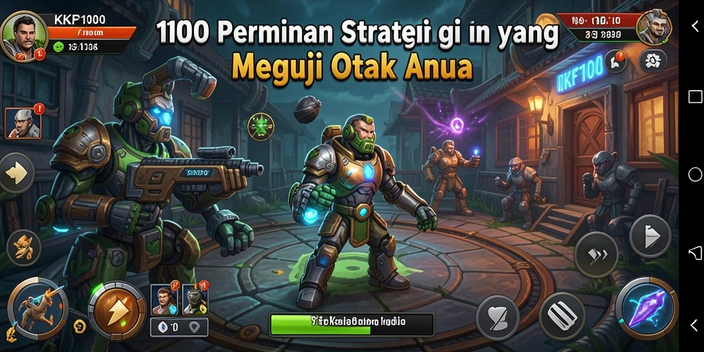 Tampilan gameplay KPK100 yang menampilkan aksi strategis yang intens.