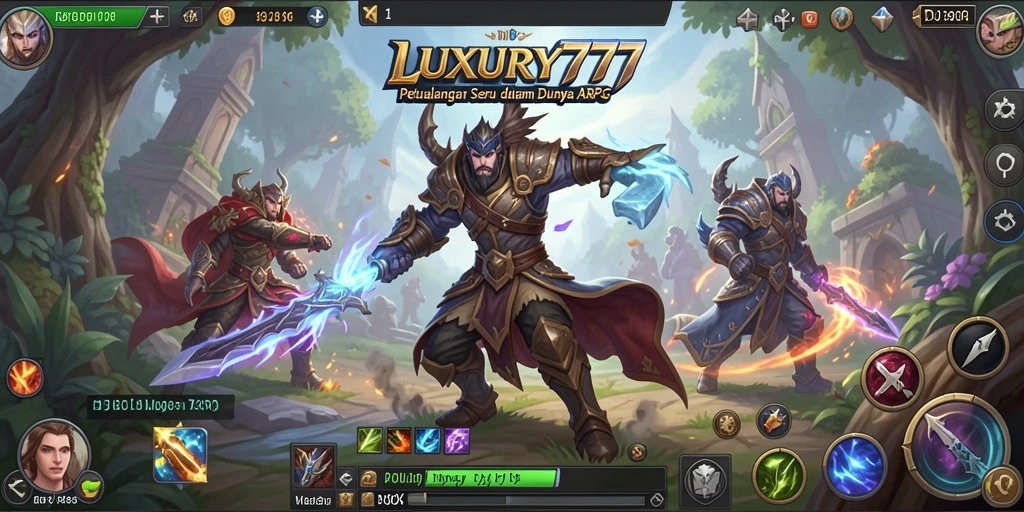 Gameplay seru dalam dunia fantasi ARPG LUXURY777.