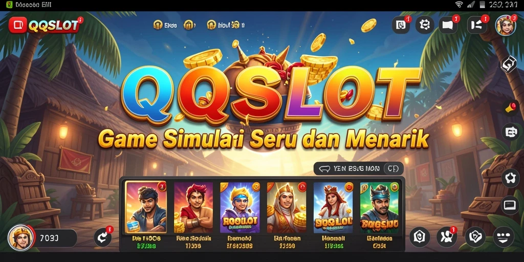 Tampilan gameplay <strong>QQSLOT</strong> yang mendebarkan dan mengasyikkan.