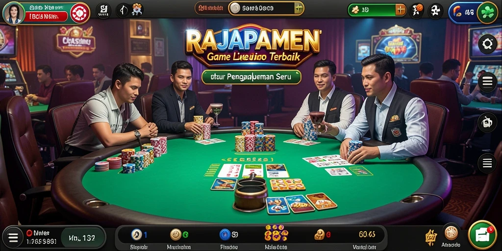 Screenshot gameplay Live Casino yang mendebarkan di RAJAPAMEN.