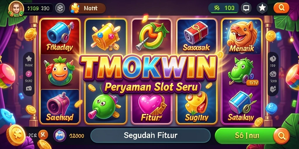 Gameplay Slot TMOKWIN dengan tema menarik dan fitur bonus yang mengesankan.